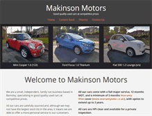 Tablet Screenshot of makinsonmotors.com